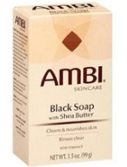 Ambi Skin care Black soap with shea butter and Vitamin E