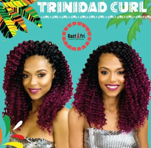 RastAfri Trinidad Curl Crochet Braids Hair - Elise Beauty Supply
