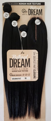 Zury Natural Dream hair weave you can apply heat to - 1 pack enough-Zury Hollywood Natural Dream