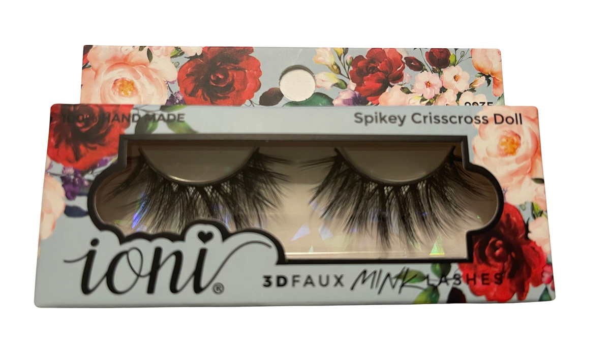 Ioni 3D eyelashes Spikey Crisscross Doll