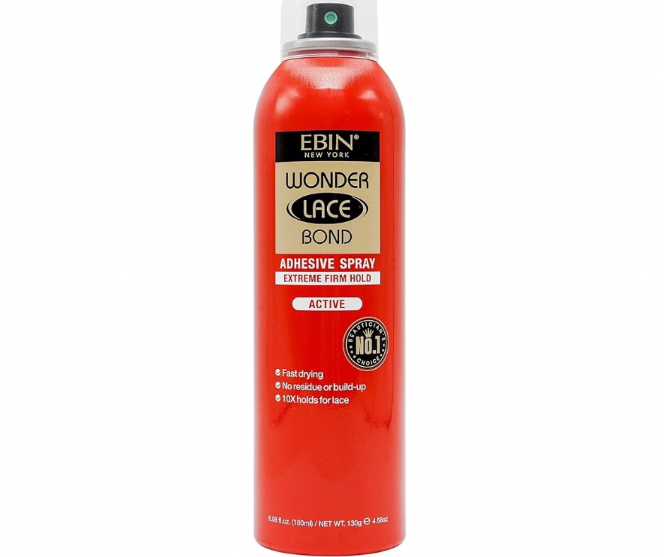 Ebin Active Wonder lace bond adhesive spray, 6.08 oz.