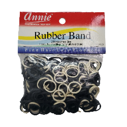 Black and white rubber bands