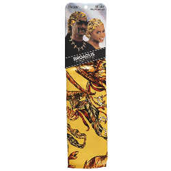 Golden yellow Tropics Broadus Headwrap scarf snoop doggf