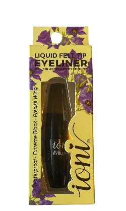 Black liquid eyeliner with felt tip