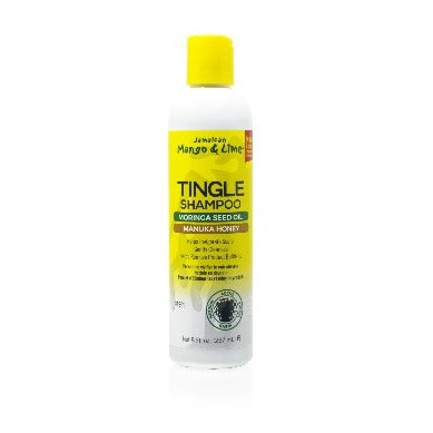 Jamaican Mango & Lime Tingle Shampoo Gently reomoves buildup on scalp