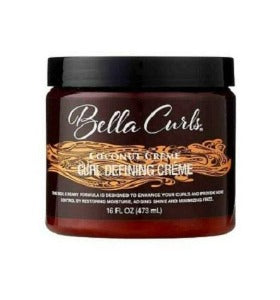 Bella Curls Coconut Creme Curl defining creme 16 oz.-elise beauty supply