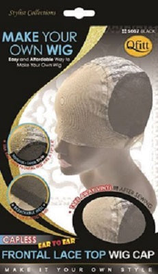Qfitt 5067 Black Frontal lace top wig cap