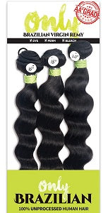 brazilian human hair 3 bundles Ocean wave 16/18/20 Natural Black 