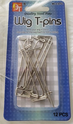 T-pins for wig making and styling