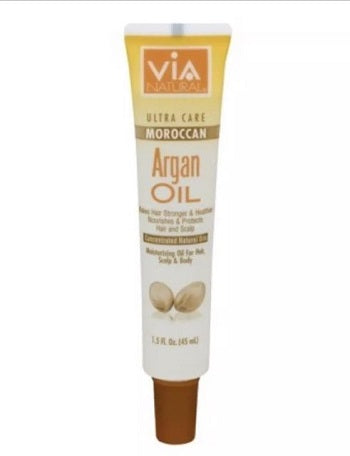 Via Natural Argan Oil 1.5 oz - Elise Beauty Supply