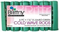 Brittny Jumbo Green Cold Wave Rods - Elise Beauty Supply